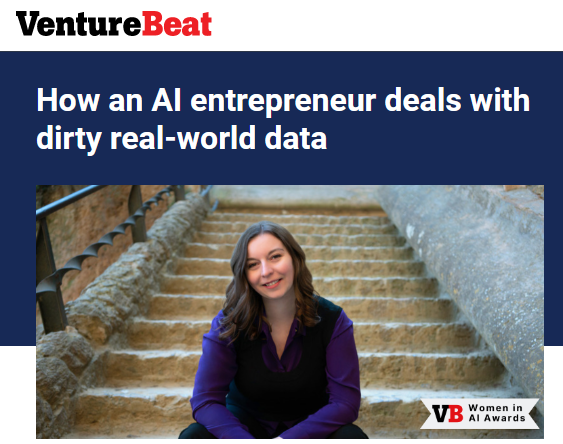 screenshot of Briana Brownell in a profile for VentureBeat.